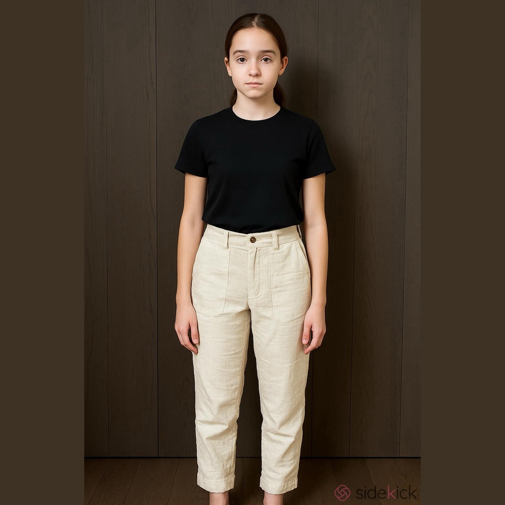 Old Navy Beige Linen Gauze Ankle Cropped Pants Size 0